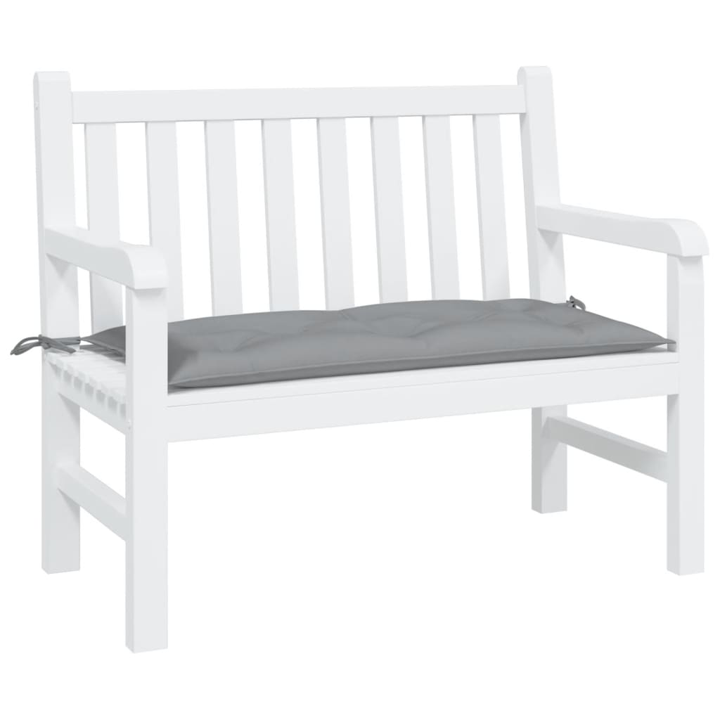 Cuscino per Panca Grigio 110x50x7 cm in Tessuto Oxford