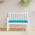 Cuscino per Panca Azzurro 110x50x7 cm in Tessuto Oxford