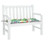 Cuscino per Panca da Giardino Multicolore 110x50x7cm in Tessuto