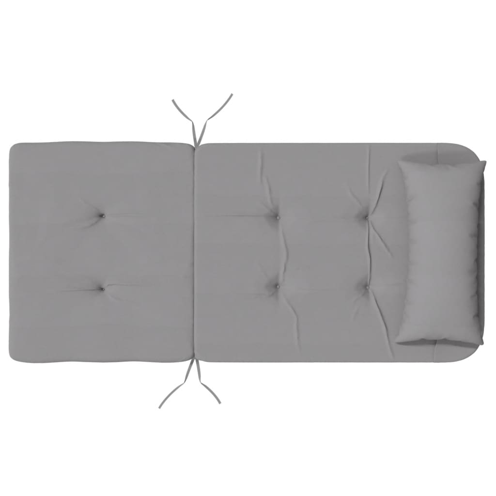 Cuscini per Sedia Adirondack 2 pz Grigio in Tessuto Oxford