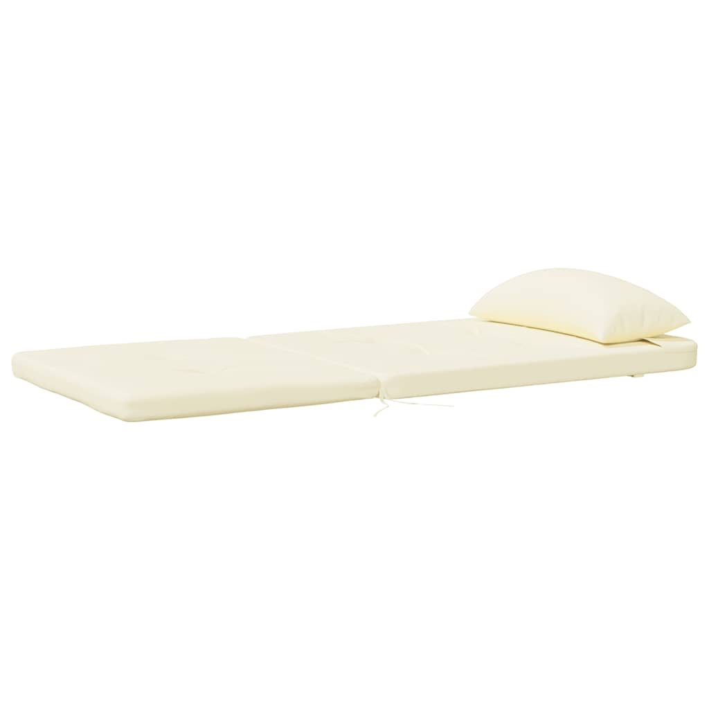 Cuscini per Sedia Adirondack 2 pz Crema in Tessuto Oxford