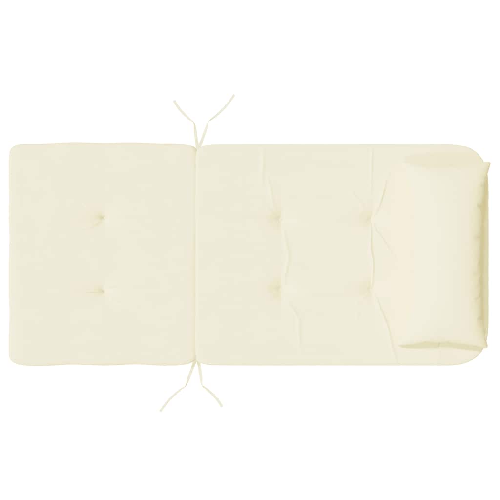 Cuscini per Sedia Adirondack 2 pz Crema in Tessuto Oxford