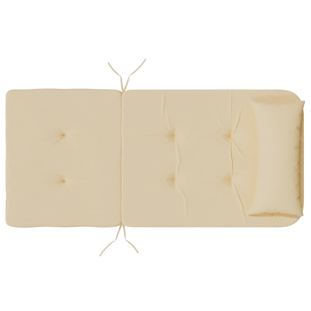 Cuscini per Sedia Adirondack 2 pz Beige in Tessuto Oxford