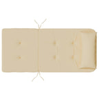 Cuscini per Sedia Adirondack 2 pz Beige in Tessuto Oxford