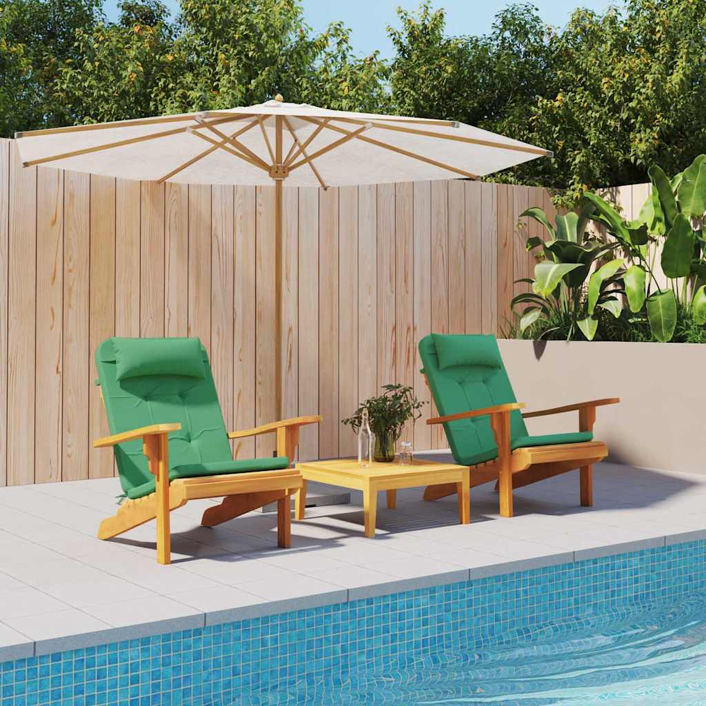 Cuscini per sedie 2 pcs Verde 58 x 77 x 4,5 cm Tessuto Oxford