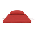 Cuscini per Sedia Adirondack 2 pz Rosso in Tessuto Oxford