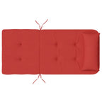 Cuscini per Sedia Adirondack 2 pz Rosso in Tessuto Oxford