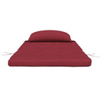 Cuscini per Sedia Adirondack 2 pz Rosso Vino in Tessuto Oxford