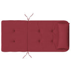 Cuscini per Sedia Adirondack 2 pz Rosso Vino in Tessuto Oxford