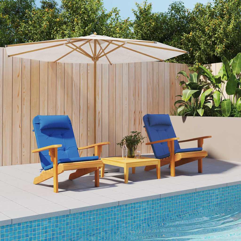 Cuscini per sedie 2 pcs Blu 58 x 77 x 4,5 cm Tessuto Oxford