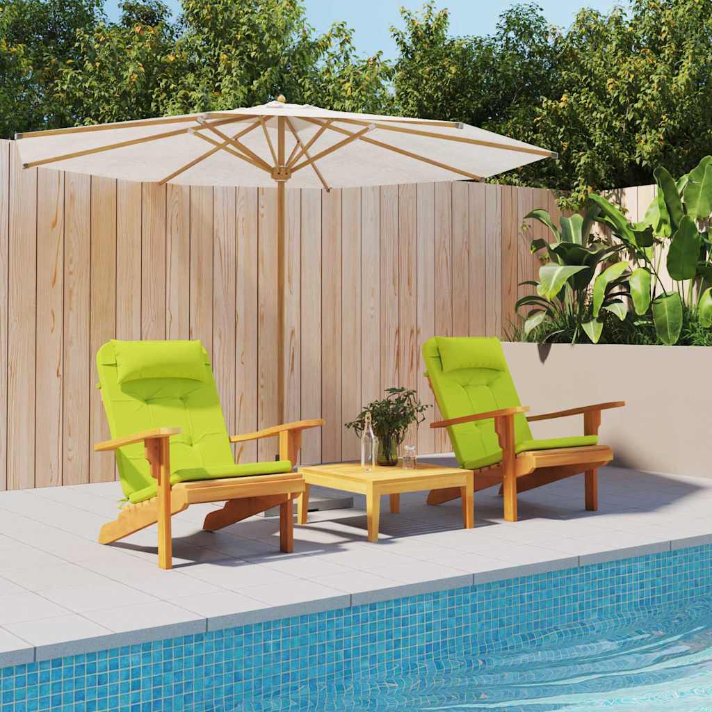 Cuscini per sedie 2 pcs Verde brillante. 58 x 77 x 4,5 cm