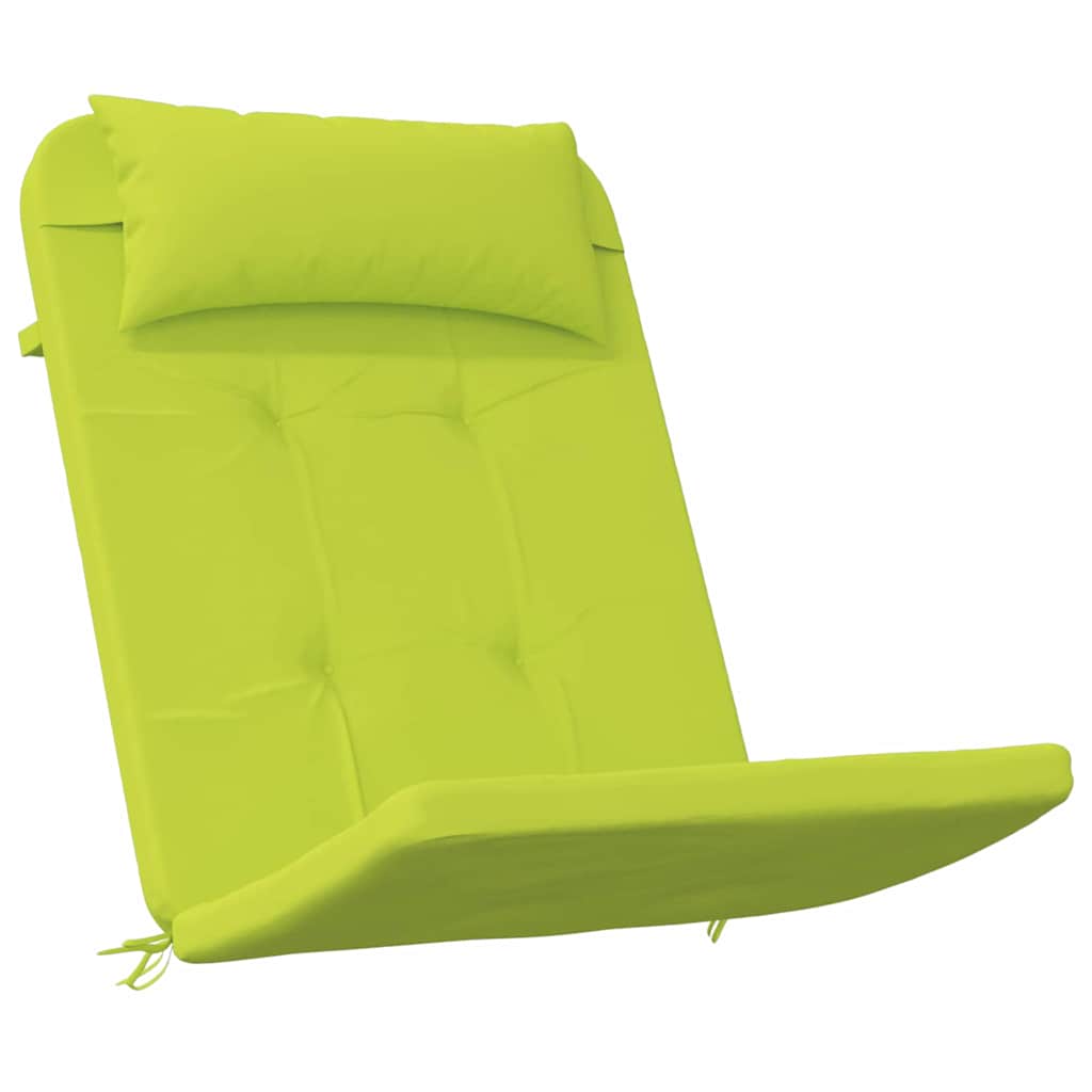 Cuscini per sedie 2 pcs Verde brillante. 58 x 77 x 4,5 cm