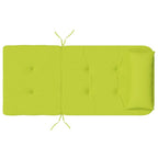Cuscini per sedie 2 pcs Verde brillante. 58 x 77 x 4,5 cm