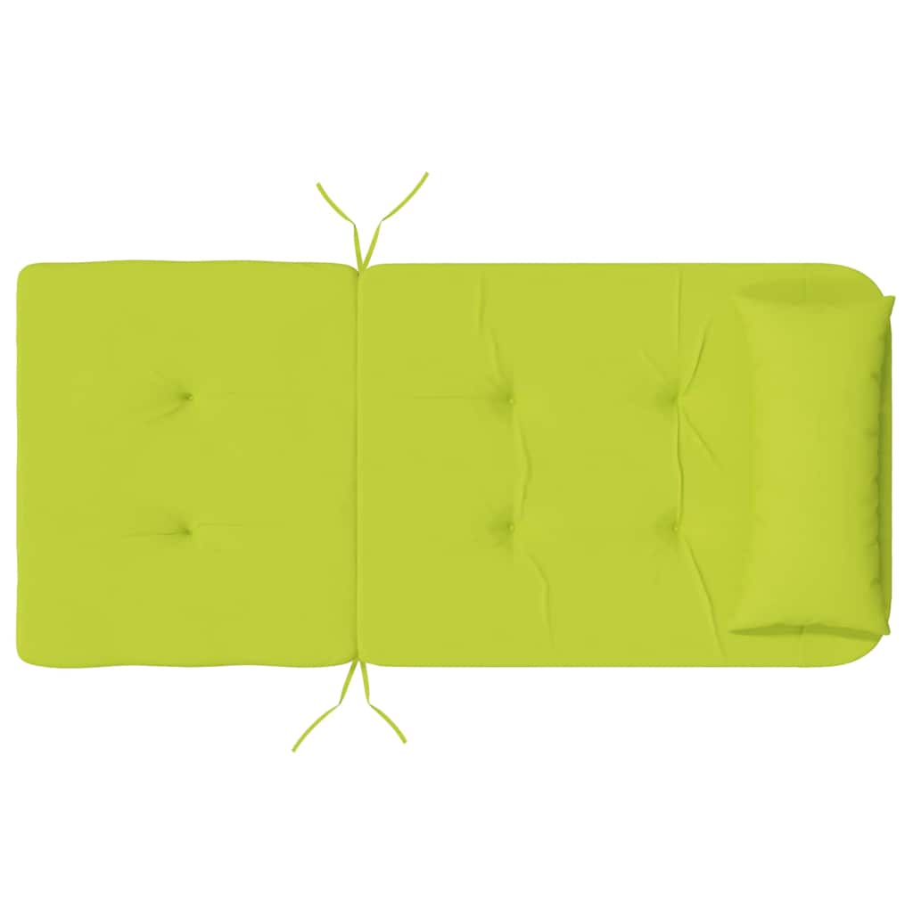 Cuscini per sedie 2 pcs Verde brillante. 58 x 77 x 4,5 cm