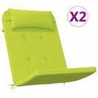 Cuscini per sedie 2 pcs Verde brillante. 58 x 77 x 4,5 cm