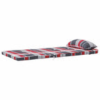 Cuscini per sedie a scacchi 2 pcs Quadro Rosso 58 x 77 x 4,5 cm