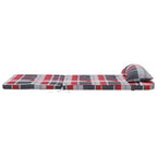 Cuscini per sedie a scacchi 2 pcs Quadro Rosso 58 x 77 x 4,5 cm