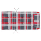 Cuscini per sedie a scacchi 2 pcs Quadro Rosso 58 x 77 x 4,5 cm