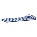 Cuscini Sedia Adirondack 2pz Strisce Bianche Blu Tessuto Oxford