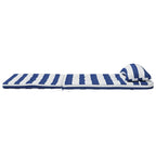 Cuscini Sedia Adirondack 2pz Strisce Bianche Blu Tessuto Oxford