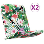 Cuscini per Sedia Adirondack 2pz Multicolore in Tessuto Oxford