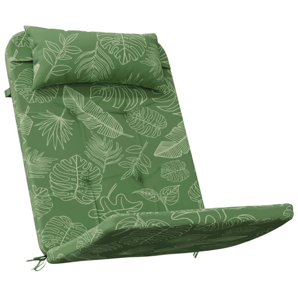 Cuscini Sedia Adirondack 2 pz Motivo a Foglie in Tessuto Oxford
