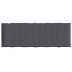 Cuscino per Lettino Antracite 180x60x4 cm in Tessuto Oxford