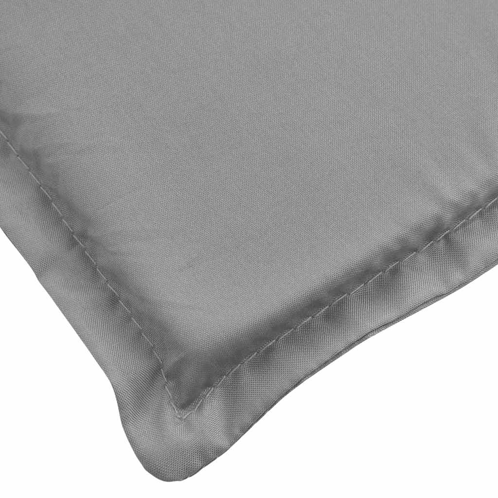 Cuscino per Lettino Grigio 180x60x4 cm in Tessuto Oxford