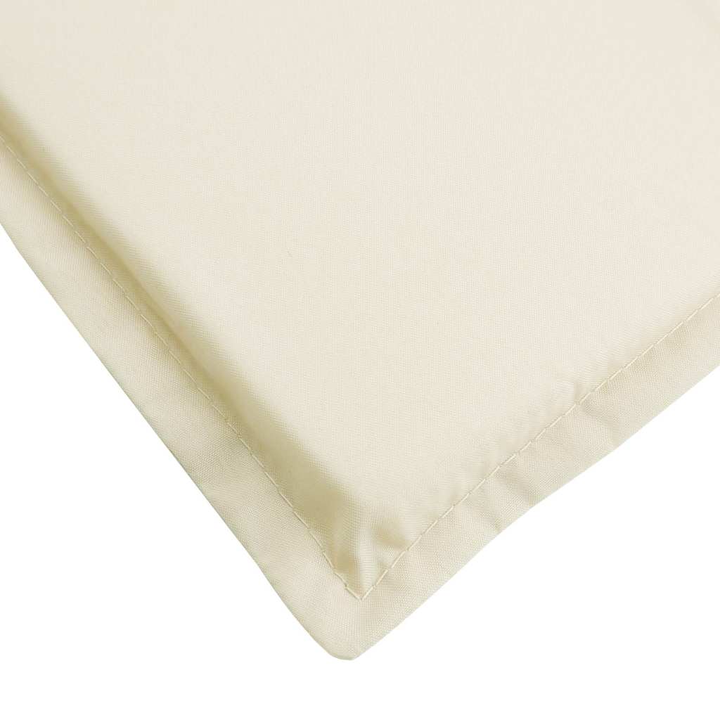 Cuscino per Lettino Crema 180x60x4 cm in Tessuto Oxford