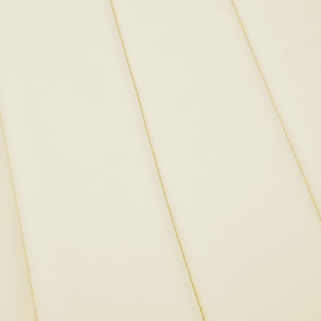 Cuscino per Lettino Crema 180x60x4 cm in Tessuto Oxford