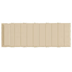 Cuscino per Lettino Beige 180x60x4 cm in Tessuto Oxford