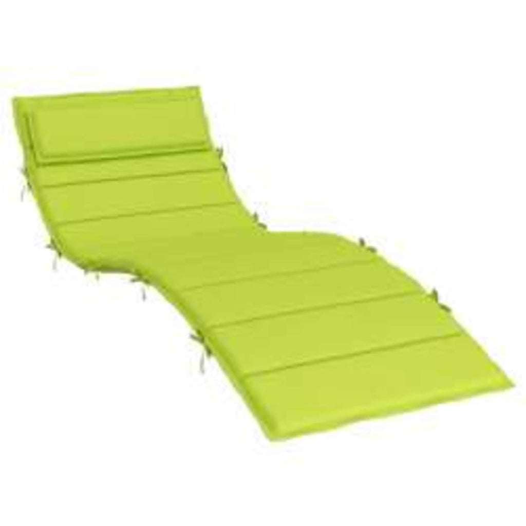 Cuscino per Lounger Sole Verde 178 x 60 x 4 cm Tessuto Oxford
