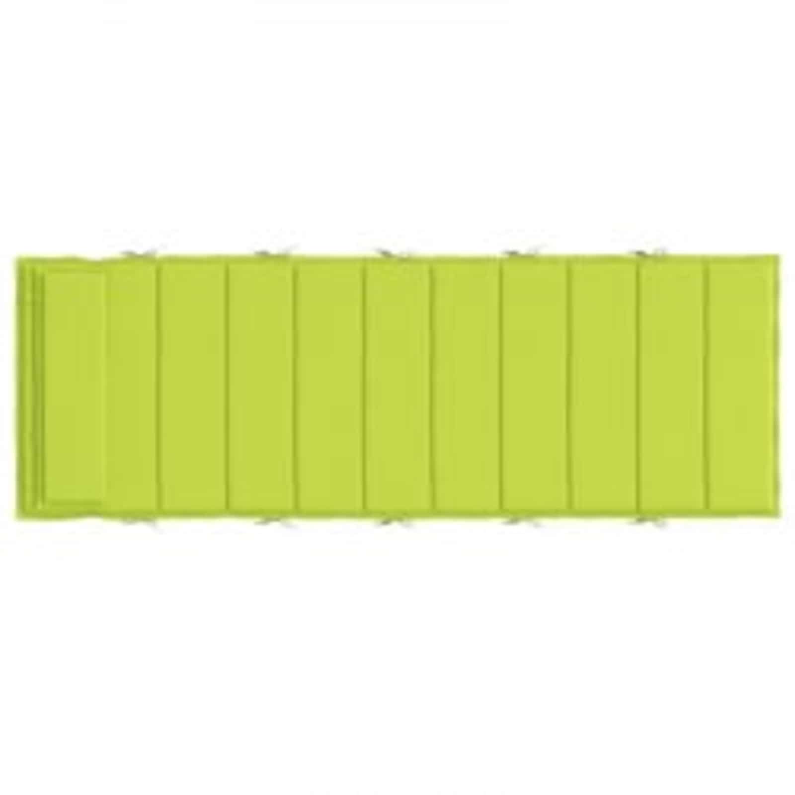 Cuscino per Lounger Sole Verde 178 x 60 x 4 cm Tessuto Oxford