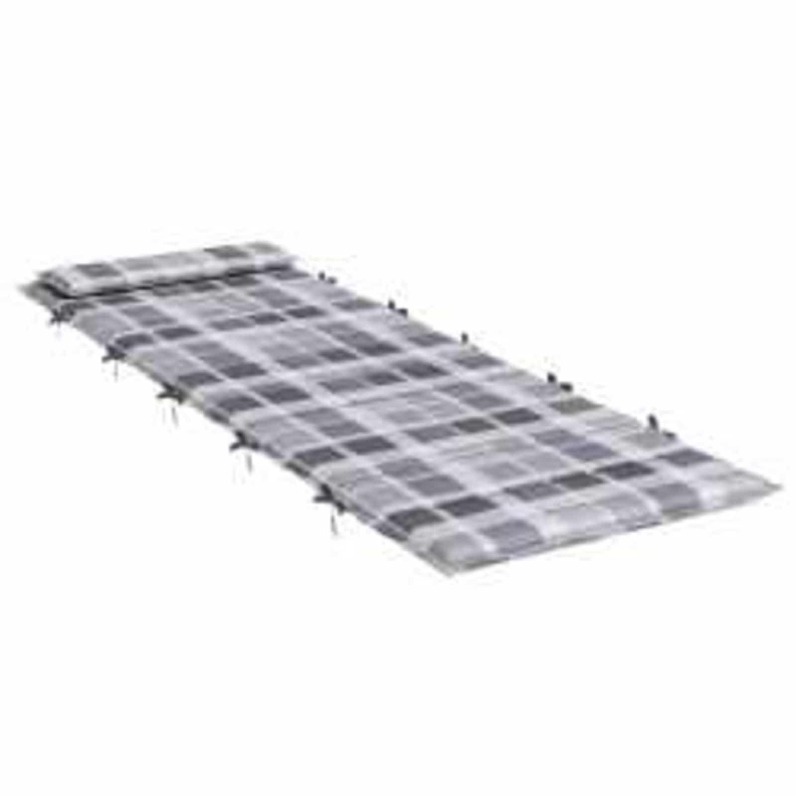 Cuscino per Lounger Sole Grigio 178 x 60 x 4 cm Tessuto Oxford