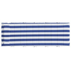 Cuscino per Lettino Righe Bianche e Blu 180x60x4 Tessuto Oxford