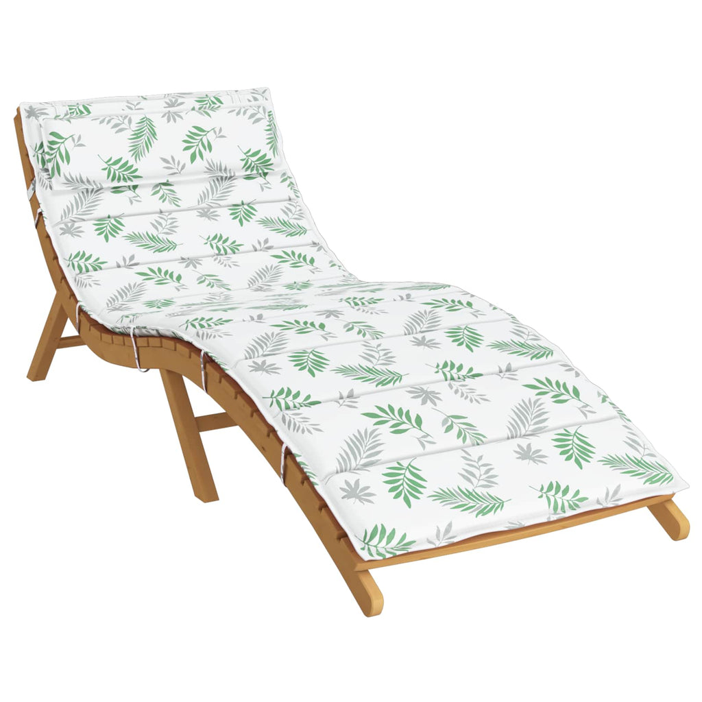 Cuscino per Lounger Sole Bianco e verde 178 x 60 x 4 cm