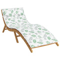 Cuscino per Lounger Sole Bianco e verde 178 x 60 x 4 cm