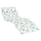 Cuscino per Lounger Sole Bianco e verde 178 x 60 x 4 cm