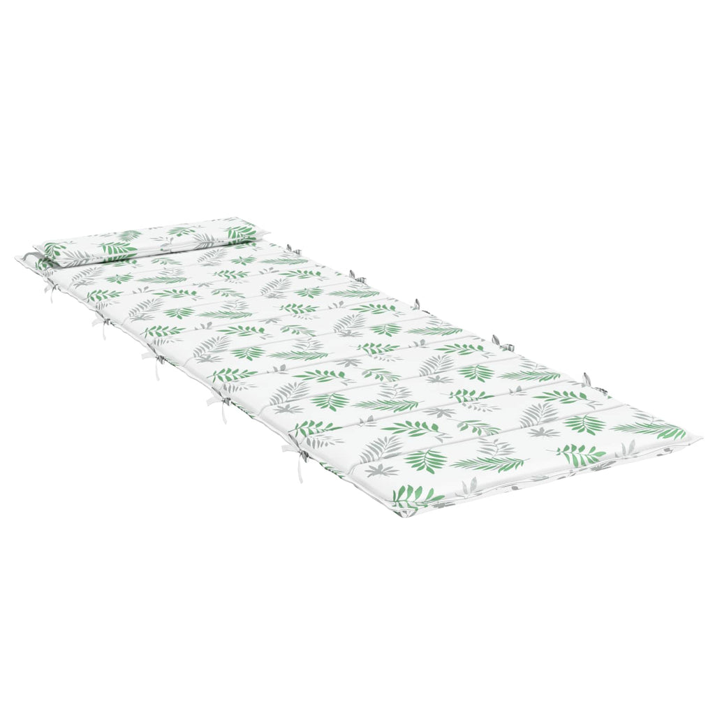 Cuscino per Lounger Sole Bianco e verde 178 x 60 x 4 cm