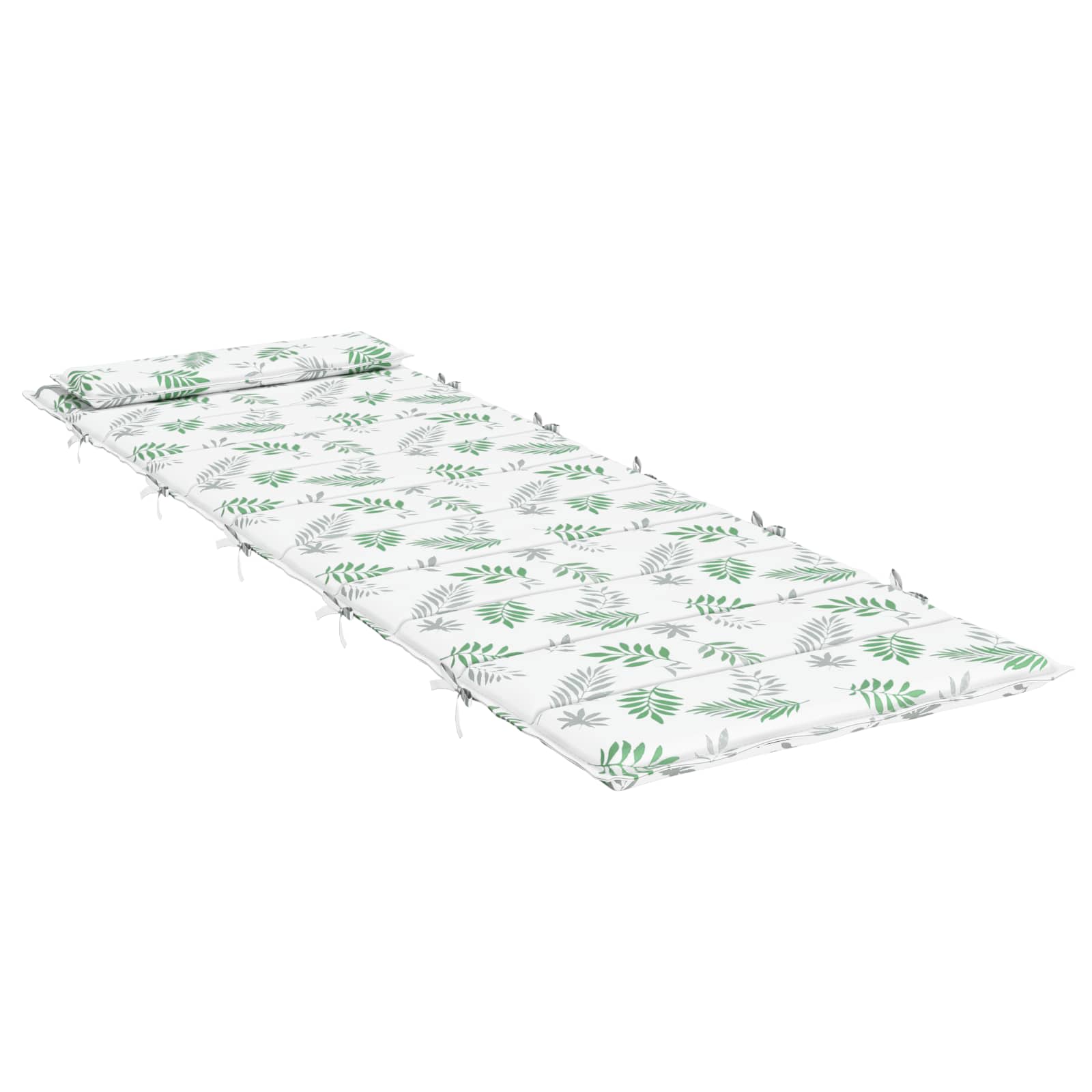 Cuscino per Lounger Sole Bianco e verde 178 x 60 x 4 cm