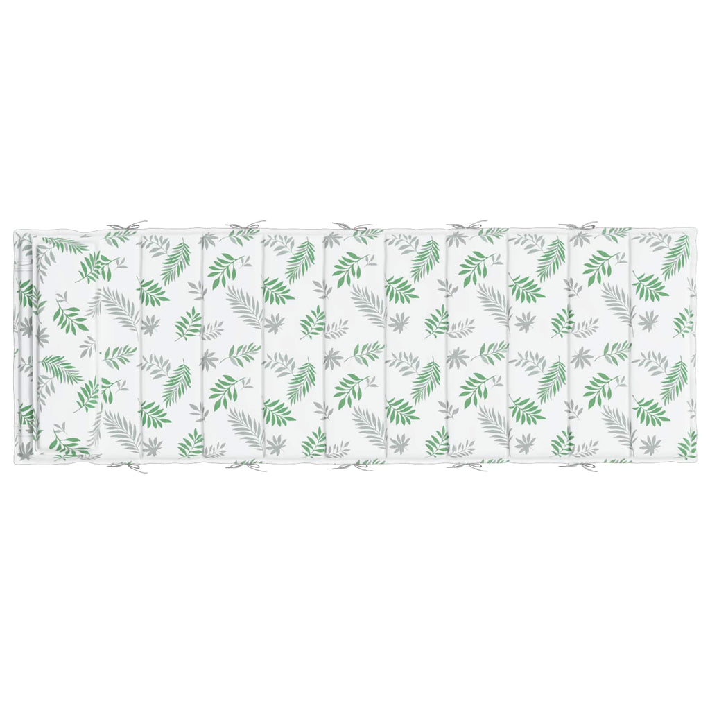 Cuscino per Lounger Sole Bianco e verde 178 x 60 x 4 cm