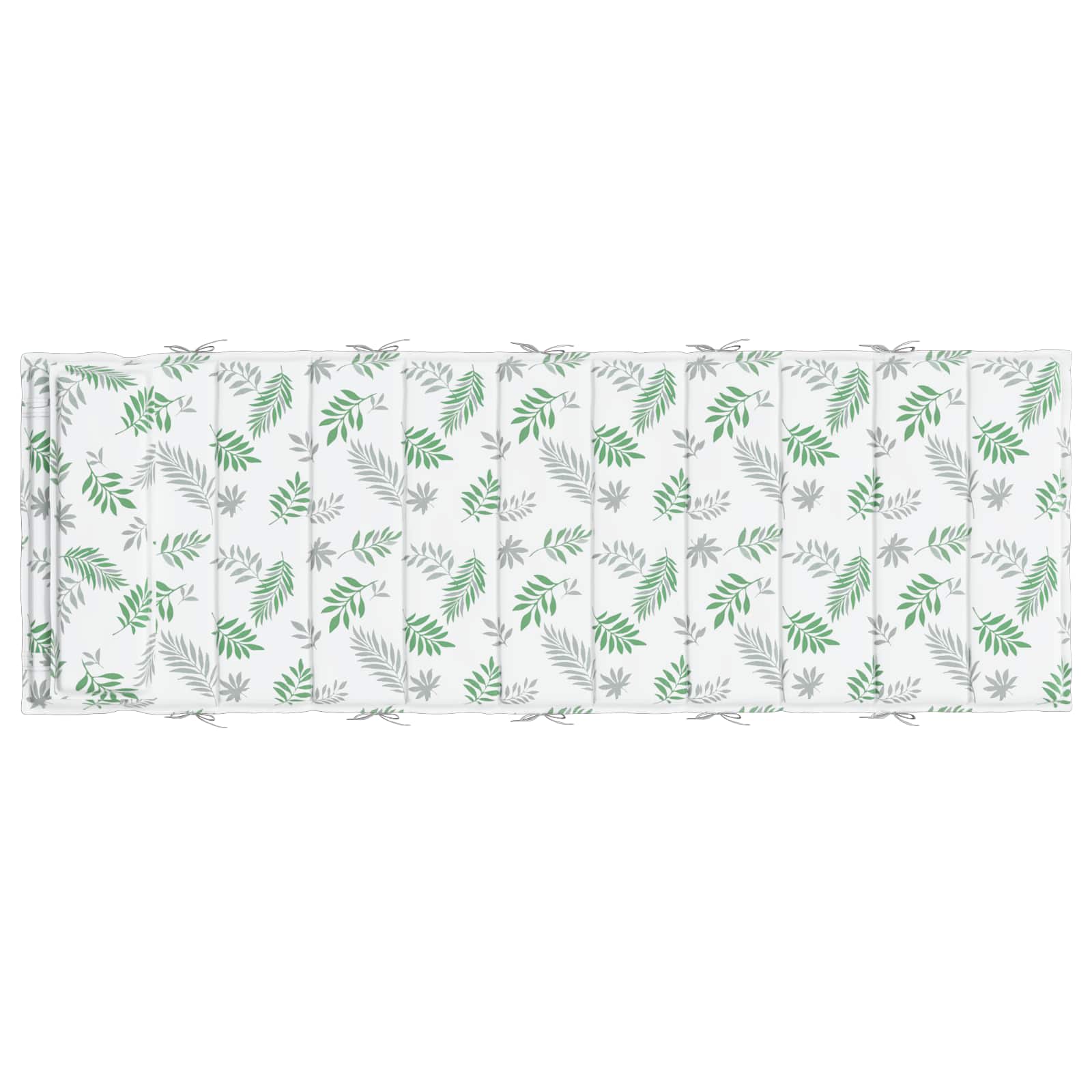 Cuscino per Lounger Sole Bianco e verde 178 x 60 x 4 cm