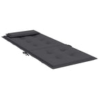 Cuscini per Sedia Schienale Alto 2 pz Antracite Tessuto Oxford