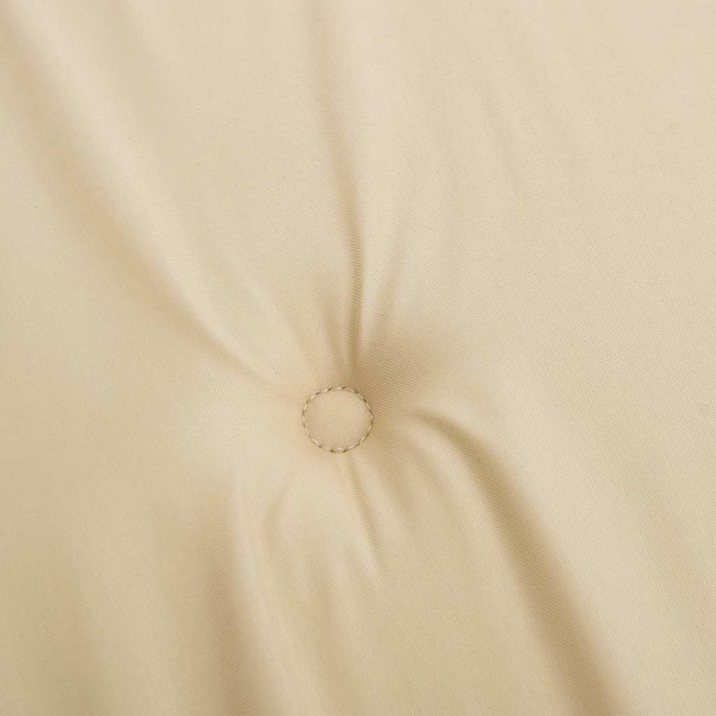 Cuscini per Sedia con Schienale Alto 2 pz Beige Tessuto Oxford