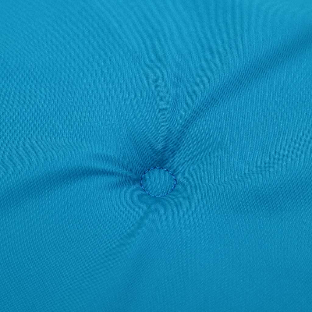 Cuscini Sedia con Schienale Alto 2 pz Blu Chiaro Tessuto Oxford