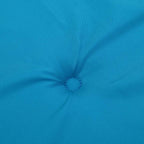 Cuscini Sedia con Schienale Alto 2 pz Blu Chiaro Tessuto Oxford