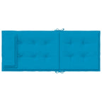 Cuscini Sedia con Schienale Alto 6 pz Blu Chiaro Tessuto Oxford