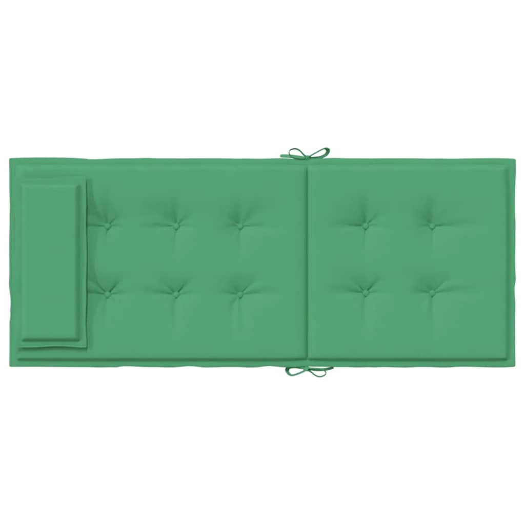 Cuscini per Sedia con Schienale Alto 2 pz Verde Tessuto Oxford