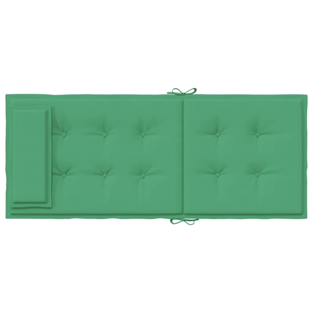 Cuscini per Sedia con Schienale Alto 4 pz Verde Tessuto Oxford