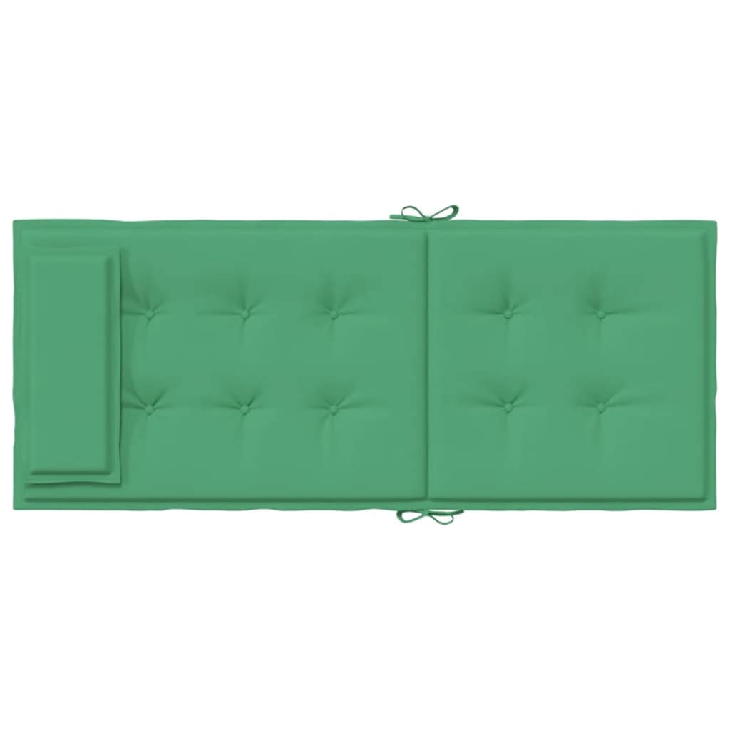 Cuscini per Sedia con Schienale Alto 6 pz Verde Tessuto Oxford